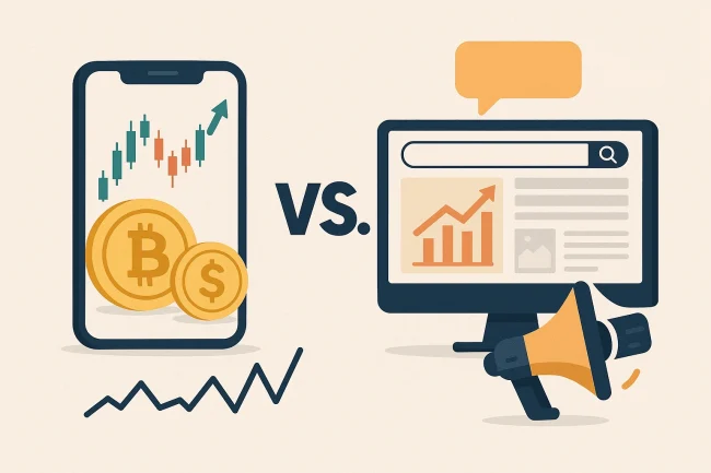 تفاوت ارز دیجیتال و دیجیتال مارکتینگ