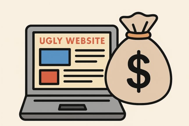 وب سایت های زشت بیشتر می فروشند!