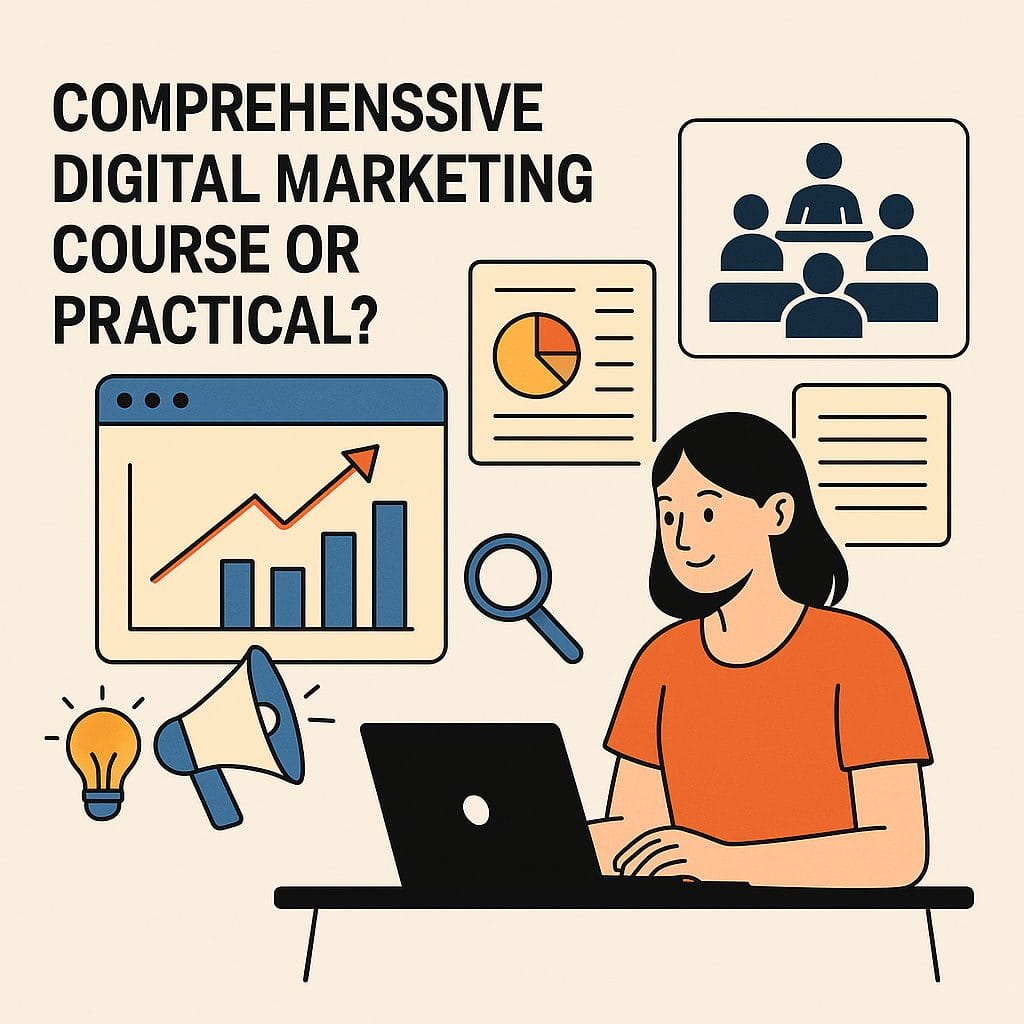 دوره جامع دیجیتال مارکتینگ یا دوره کاربردی؟
