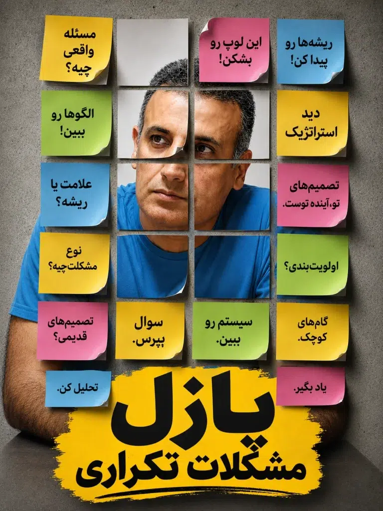 پازل مشکلات تکراری؛ چرا بعضی مسئله‌های زندگی و کسب‌وکار حل نمیشه؟ استراتژیست .محمد گنجی
