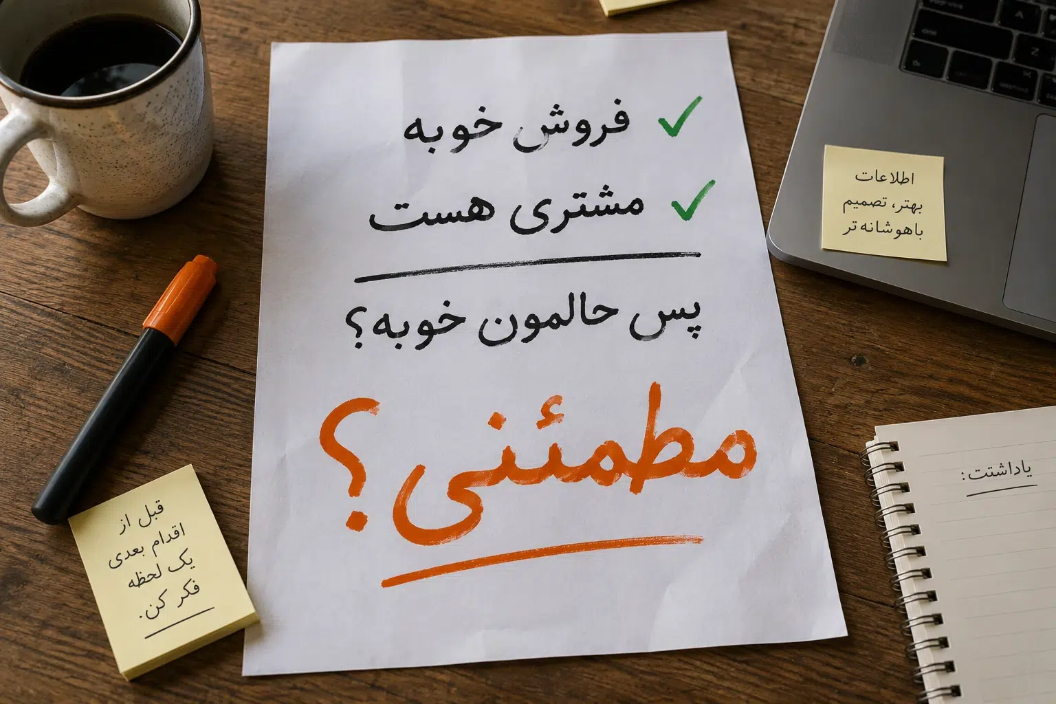 مطمئنی که حال کسب‌وکارت خوبه؟