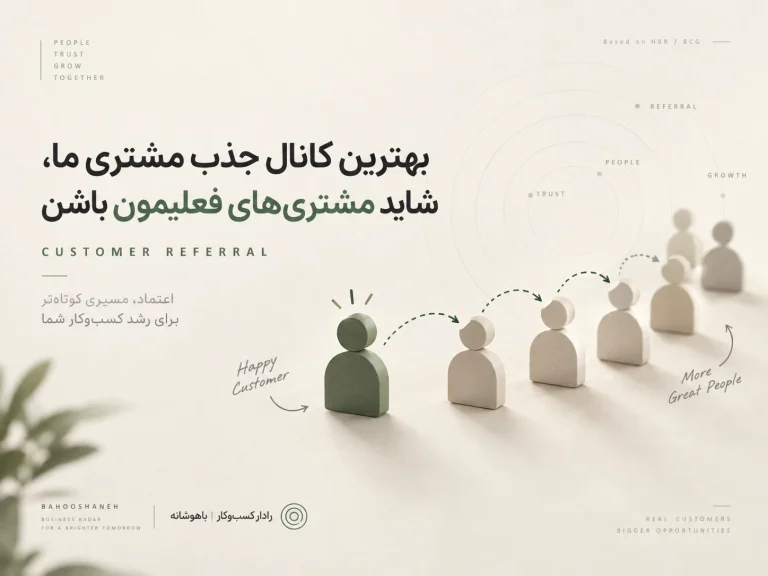 بهترین کانال جذب مشتری ما، شاید مشتری‌های فعلیمون باشن