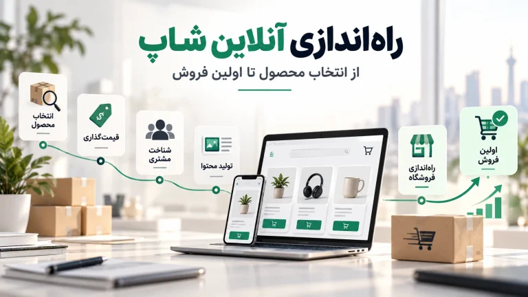 راه‌اندازی آنلاین‌شاپ؛ از انتخاب محصول تا اولین فروش